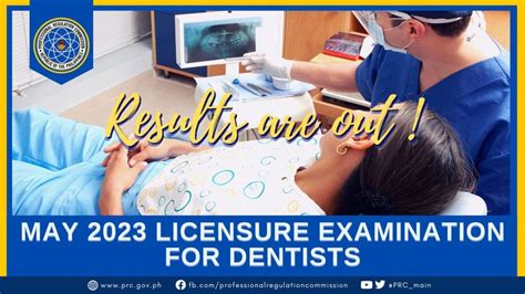 RESULTS: May 2023 Licensure Examination for Dentists.